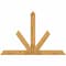 Ekena Millwork Saratoga Rough Sawn Timber Gable Bracket, Western Red Cedar, 84"W x 56"H x 2"D x 6"F, 16/12 Pitch GBW084X56X0206SAR00RWR - alternate 1